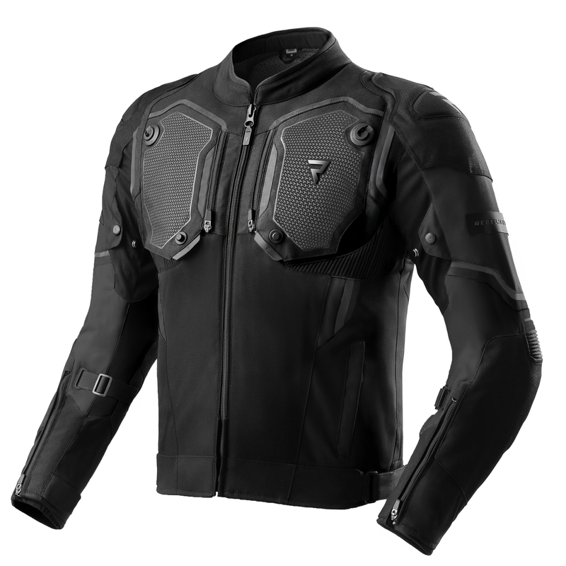 KURTKA MOTOCYKLOWA TEKSTYLNA REBELHORN BORG 2 BLACK