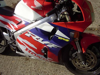CRASHPADY CLASSIC RG RACING HONDA RVF400 (NC35) BLACK