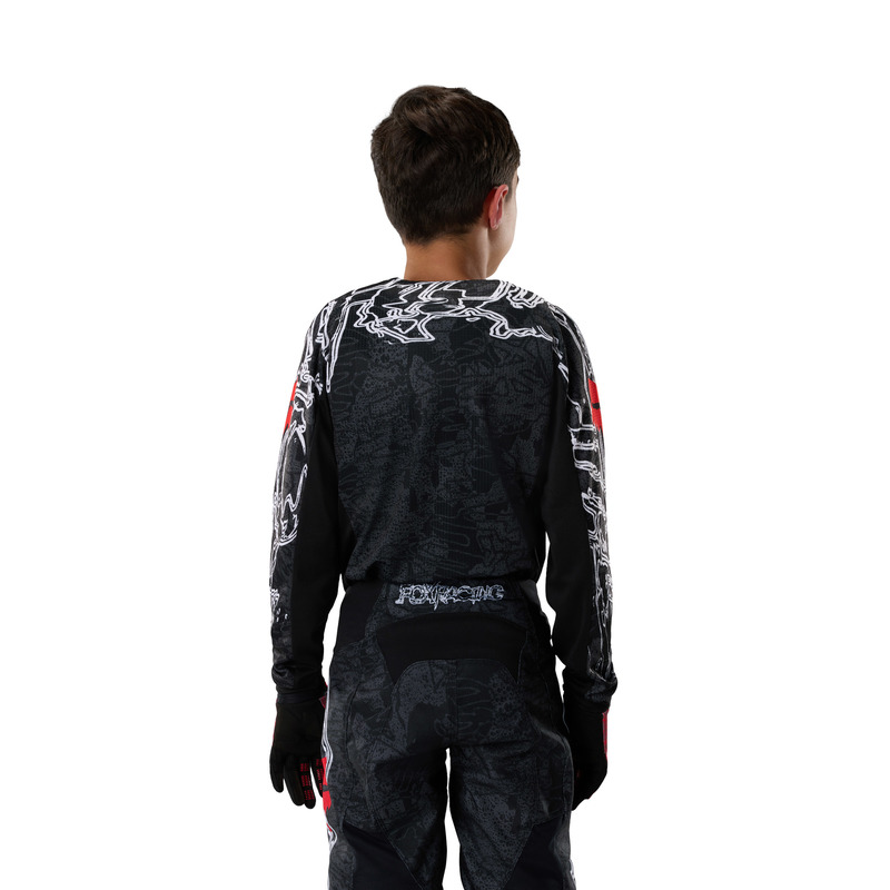 BLUZA MOTOCYKLOWA JUNIOR FOX 180 ABYSS BLACK