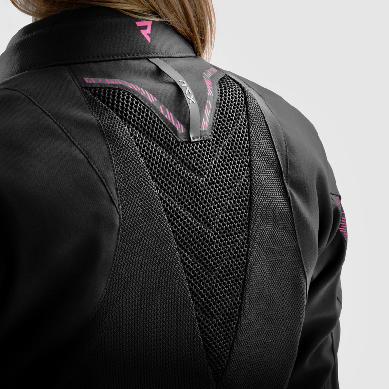 KURTKA MOTOCYKLOWA TEKSTYLNA DAMSKA REBELHORN JAX BLACK PINK WS