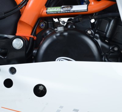 ZESTAW OSŁON SILNIKA RG RACING KTM RC125/200, 125 DUKE 16, 200 DUKE 16- (2 CZĘŚCI) BLACK