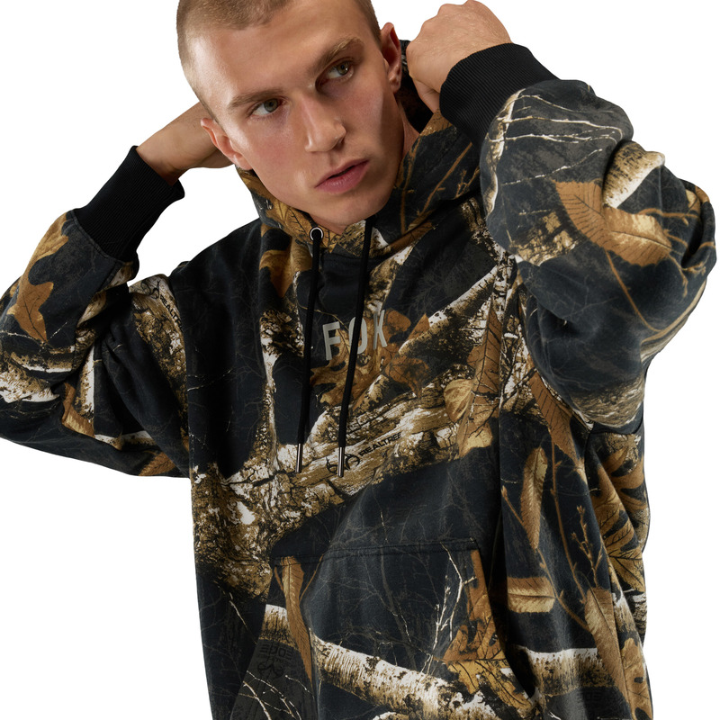 BLUZA Z KAPTUREM FOX REALTREE FLEECE PO BLACK MULTI