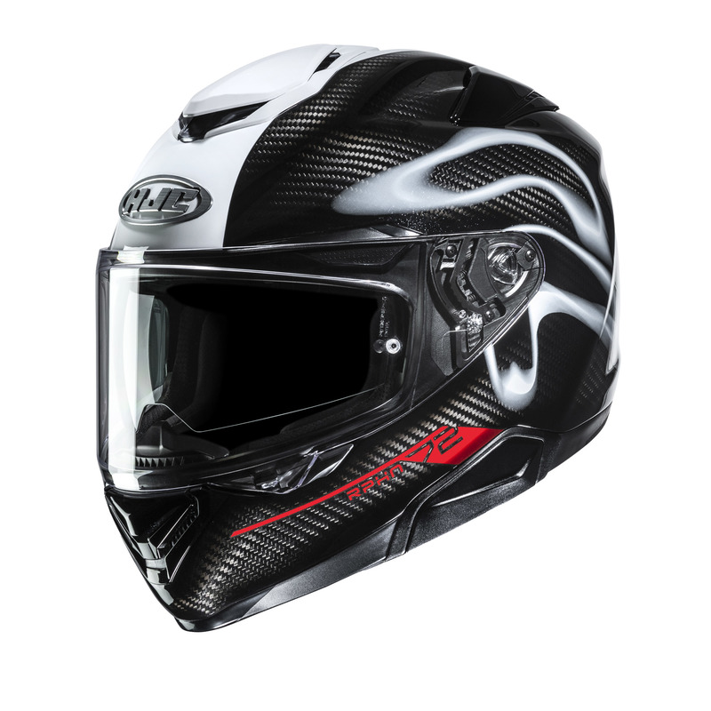 KASK MOTOCYKLOWY HJC RPHA72 CARBON GAREN BLACK WHITE L