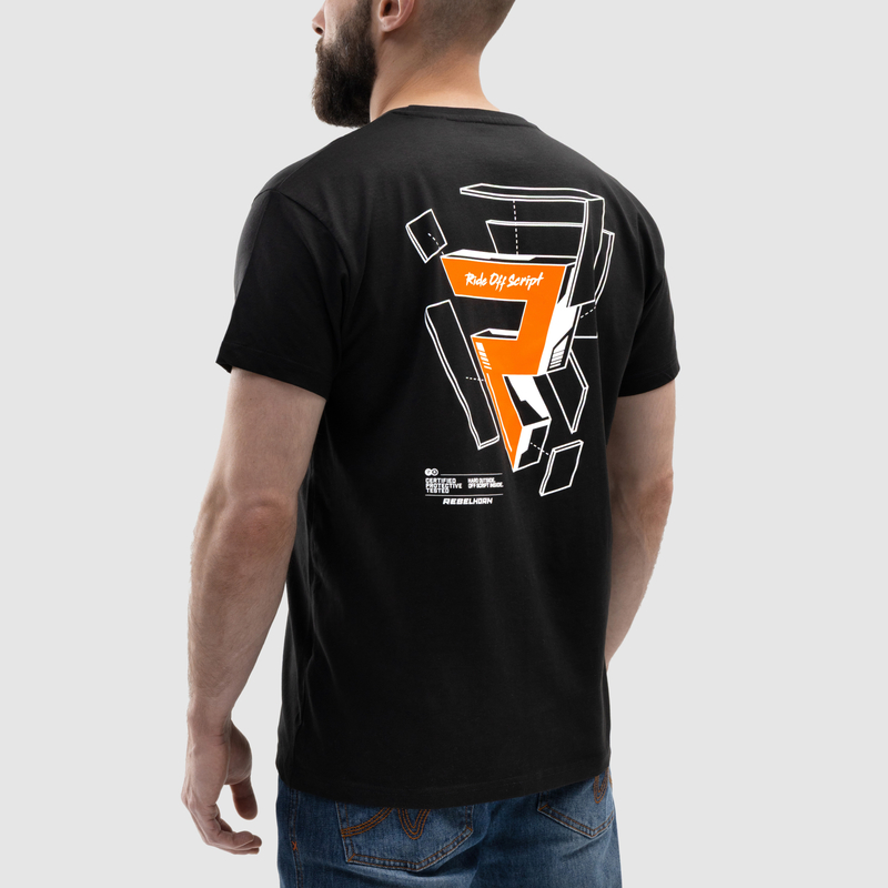 KOSZULKA Z KRÓTKIM RĘKAWEM REBELHORN TECH-R BLACK
