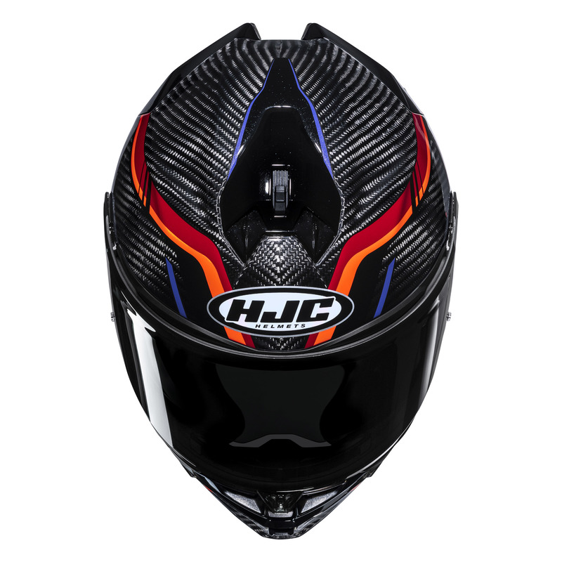 KASK MOTOCYKLOWY HJC F72 CARBON KAIRO BLACK ORANGE XL
