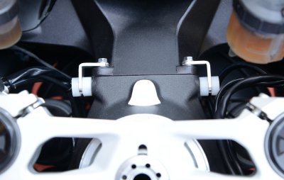 ODBOJNIKI KIEROWNICY RG RACING DUCATI 899/959/1199/1299/V2 PANIGALE/SF V2 22 WHITE