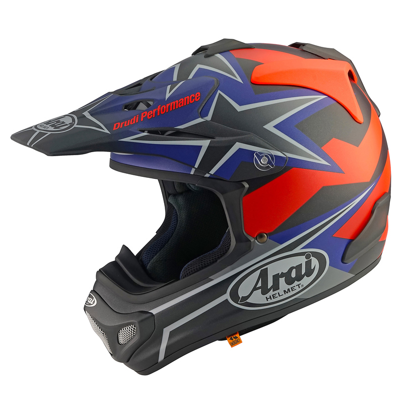 KASK MOTOCYKLOWY ARAI MX-V EVO STARS STRIPES DARK S