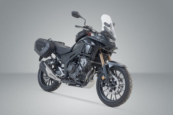 ZESTAW SAKW PRO BLAZE I STELAŻY SW-MOTECH HONDA CB500X (13-), NX500 (23-) BLACK
