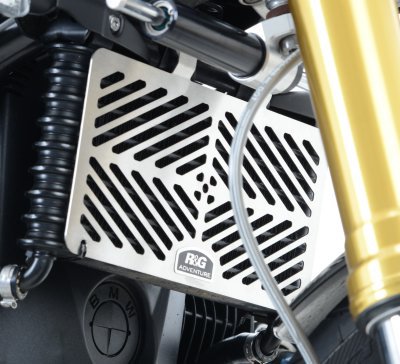 OSŁONA CHŁODNICY OLEJU RG RACING BMW R NINE T, STAL NIERDZEWNA