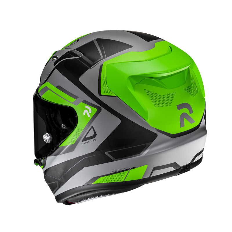 KASK MOTOCYKLOWY HJC RPHA12 BRELS GREEN GREY M