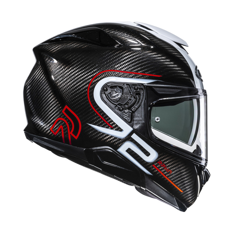 KASK MOTOCYKLOWY HJC RPHA72 CARBON GAREN BLACK WHITE XXL