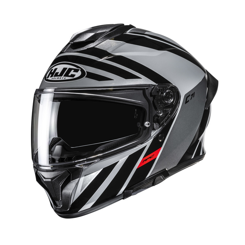 KASK MOTOCYKLOWY HJC C71 FABER BLACK RED