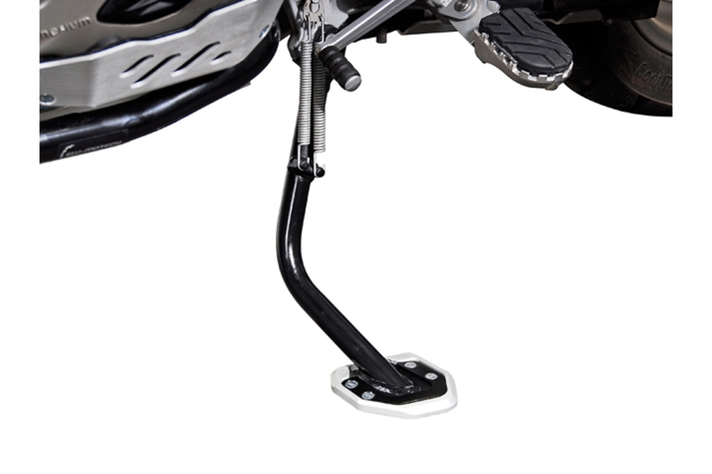 NAKŁADKA NÓŻKI BOCZNEJ SW-MOTECH BMW R1200GS/R1200GS ADVENTURE BLACK SILVER