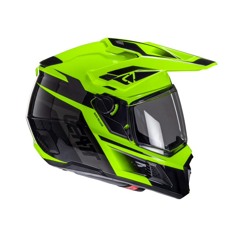 KASK MOTOCYKLOWY Z GOGLAMI LEATT KIT ADV 8.5 HI-VIZ