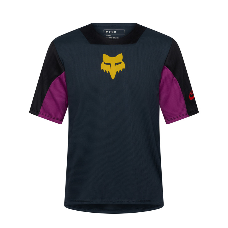 KOSZULKA ROWEROWA JUNIOR FOX DEFEND SS CREATION GALAXY BLUE YL