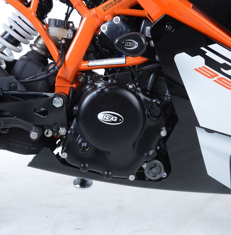 OSŁONA SILNIKA RG RACING KTM RC390 17- PRAWA STRONA BLACK