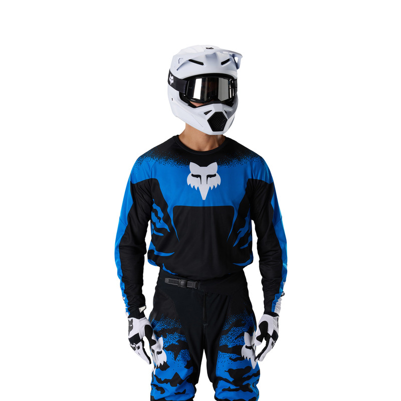 BLUZA MOTOCYKLOWA FOX 180 HD38 BLACK BLUE