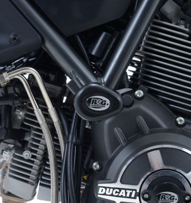 CRASHPADY AERO RG RACING DUCATI SCRAMBLER (800), CLASSIC BLACK