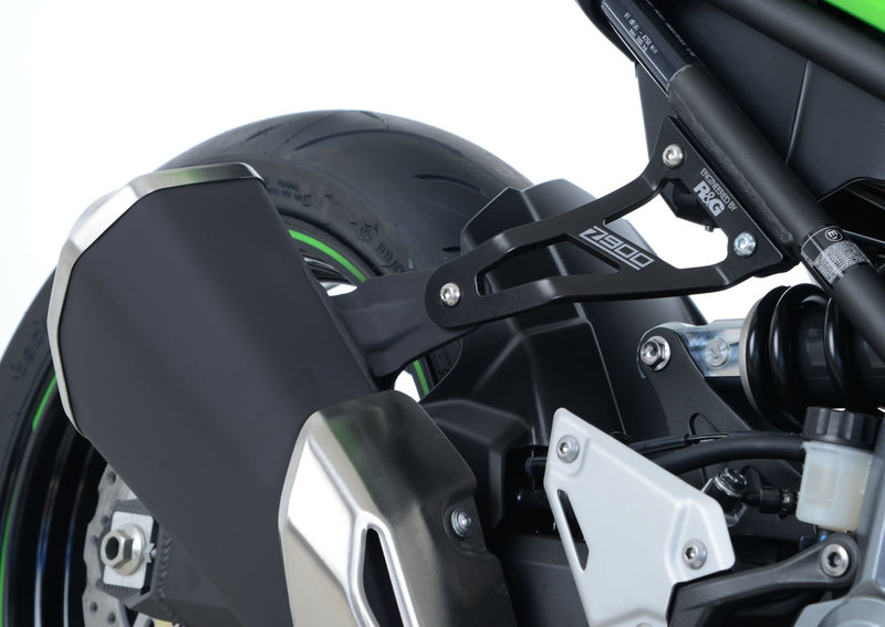 MOCOWANIE WYDECHU + ZAŚLEPKA PODNÓŻKA RG RACING KAWASAKI Z900 BLACK