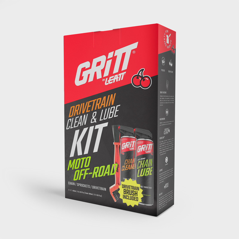 ZESTAW DO CZYSZCZENIA I SMAROWANIA NAPĘDU GRITT BY LEATT DRIVETRAIN KIT MOTO OFF-ROAD