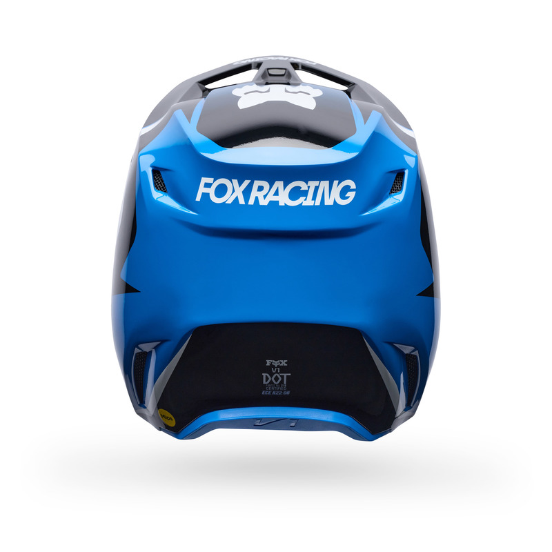 KASK MOTOCYKLOWY JUNIOR FOX V1 FRAME BLUE