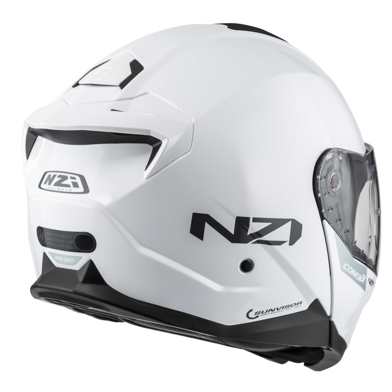 KASK MOTOCYKLOWY NZI COMBI 3 DUO WHITE