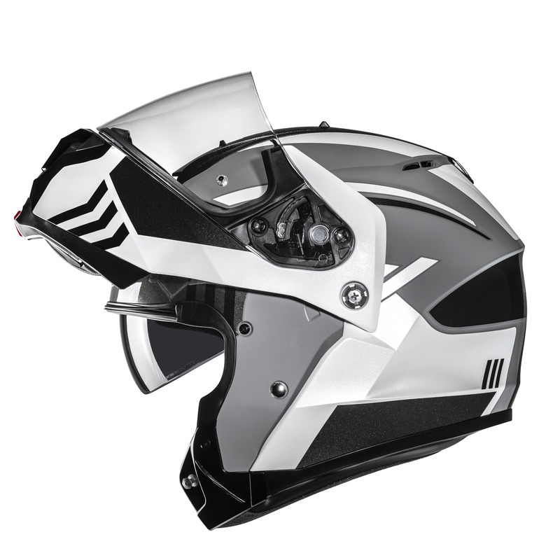 KASK MOTOCYKLOWY HJC C91N KAON BLACK WHITE XL