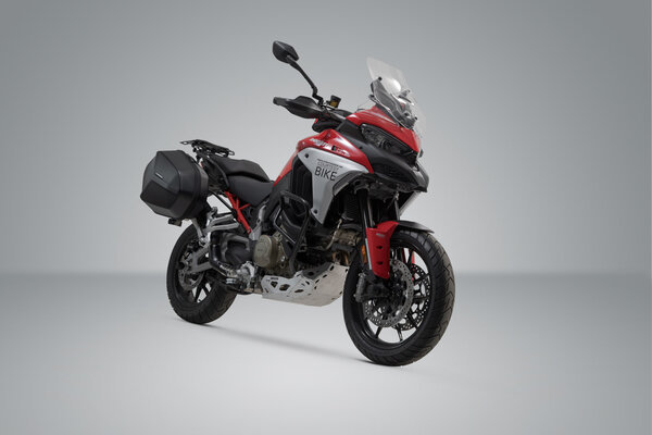 ZESTAW KUFRÓW BOCZNYCH AERO ABS I STELAŻY SW-MOTECH 2X25 L. DUCATI MULTISTRADA V4 (20-)
