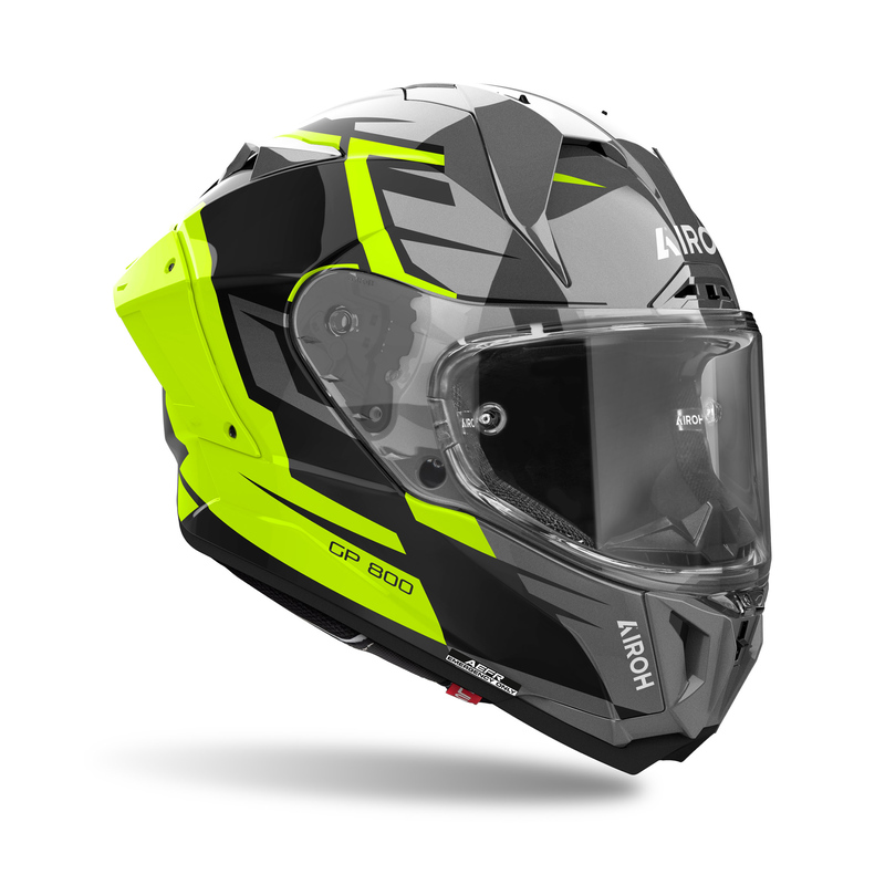 KASK MOTOCYKLOWY AIROH GP800 MASTER YELLOW GLOSS S