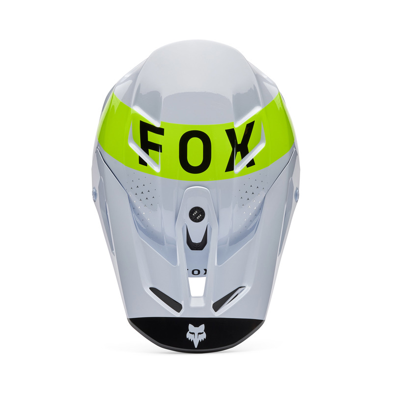 KASK MOTOCYKLOWY FOX V3 TINE WHITE