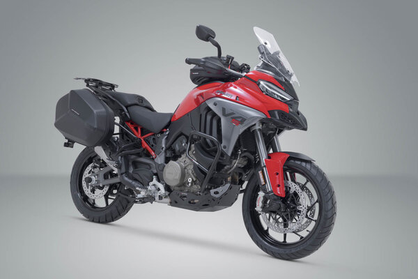 ZESTAW KUFRÓW BOCZNYCH AERO ABS I STELAŻY SW-MOTECH 2X25 L. DUCATI MULTISTRADA V4 (20-)