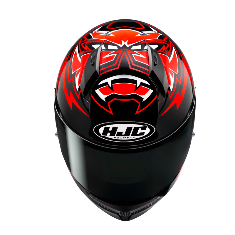 KASK MOTOCYKLOWY HJC C10 DIABLO MASK BLACK RED XS