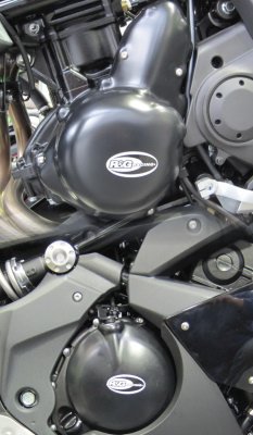 ZESTAW OSŁON SILNIKA RG RACING KAWASAKI ER6 06-/650 VERSYS 10-/NINJA 400R (JAPAN) (2 CZĘŚCI) BLACK