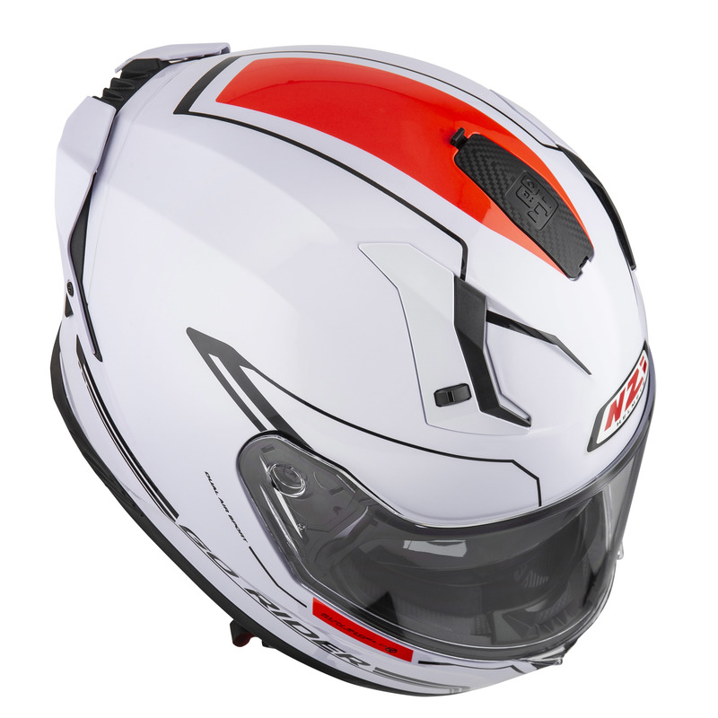 KASK MOTOCYKLOWY NZI GO RIDER STREAM DUO SOLID NOUVEAU WHITE