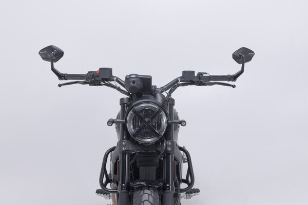 ZESTAW LUSTEREK SW-MOTECH DO ZAMONTOWANIA NA KOŃCU KIEROWNICY SUZUKI GSX-S MODELS, DUCATI SCRAMBLER