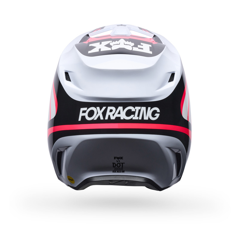 KASK MOTOCYKLOWY JUNIOR FOX V1 DRAFT WHITE