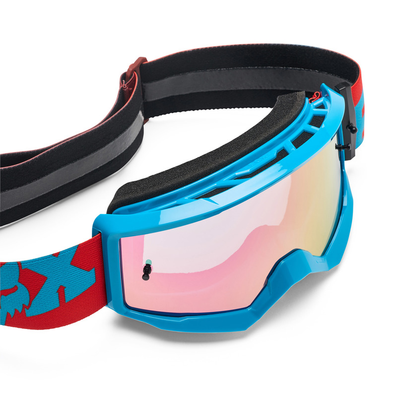 GOGLE MOTOCYKLOWE JUNIOR FOX MAIN RAID - SPARK RUST YOS