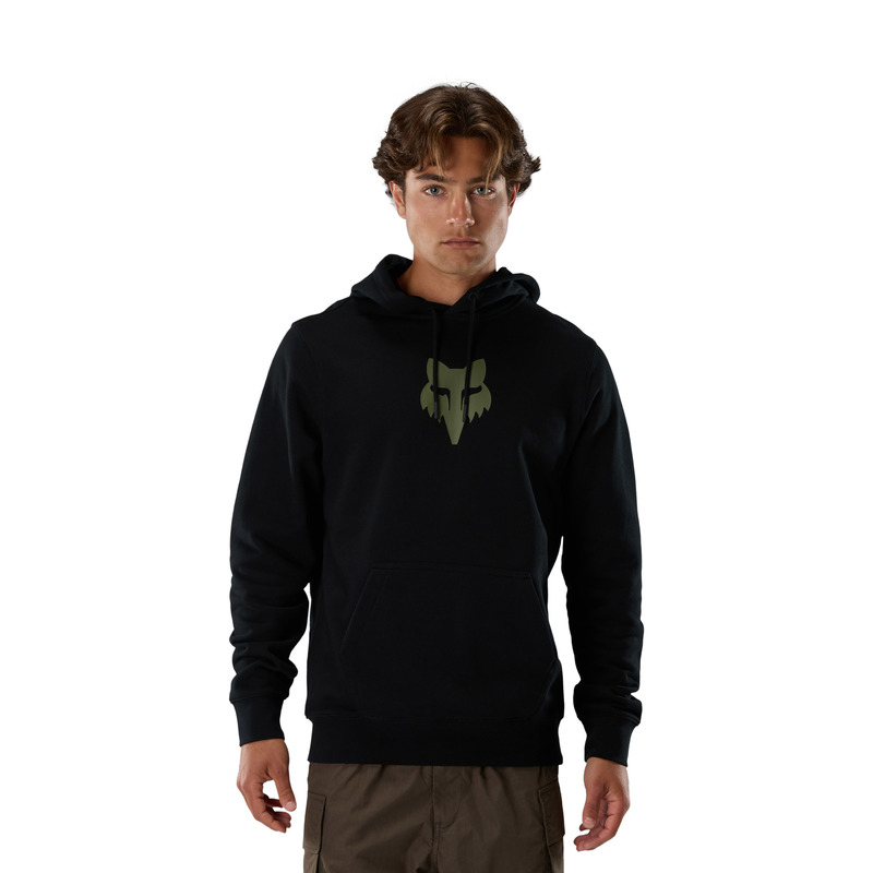 BLUZA Z KAPTUREM FOX HEAD FLEECE PO BLACK GREEN