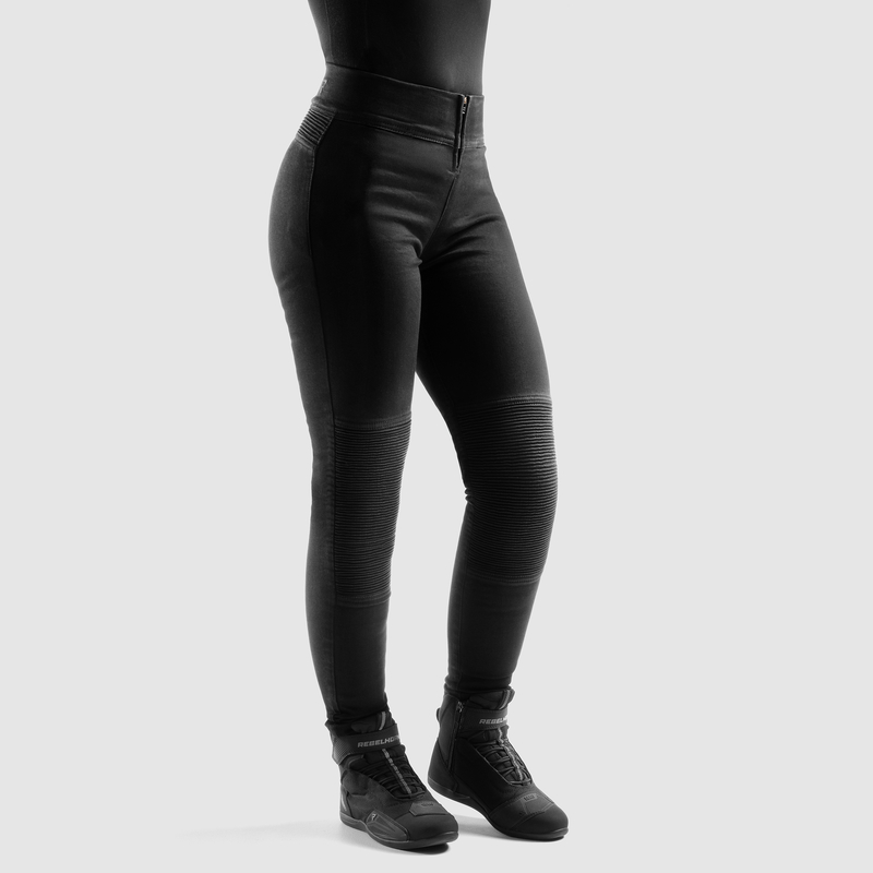 LEGGINSY MOTOCYKLOWE DAMSKIE REBELHORN CHICA BLACK 24/30