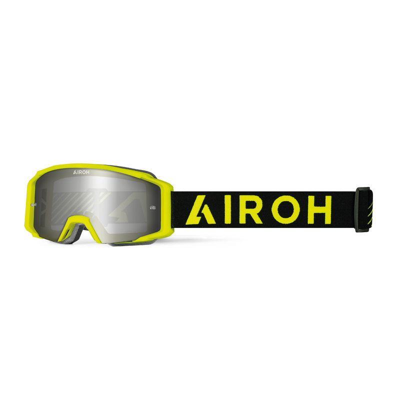 GOGLE AIROH BLAST XR1 YELLOW MATT - SZYBA SILVER MIRRORED (1 SZYBA W ZESTAWIE)