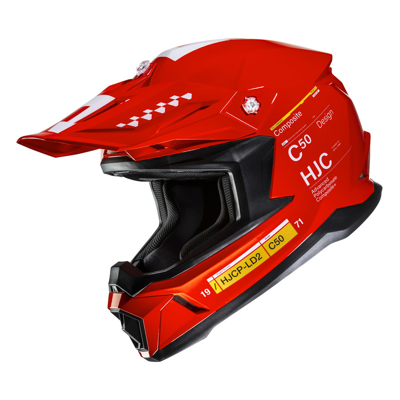 KASK MOTOCYKLOWY HJC C50 TAGG RED L