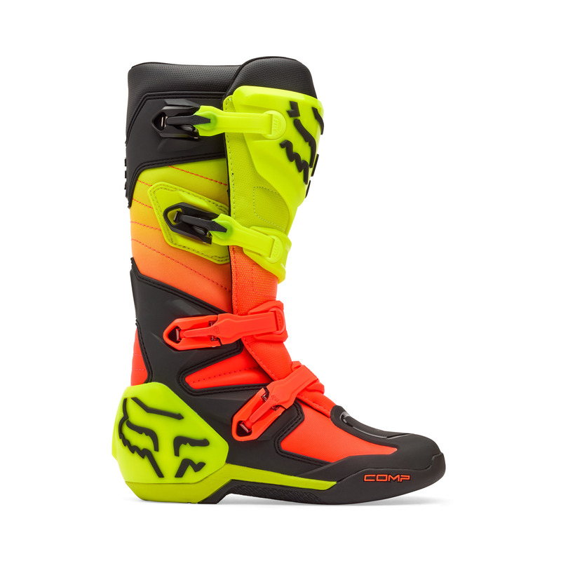BUTY MOTOCYKLOWE FOX COMP ORANGE YELLOW