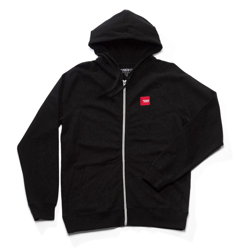 BLUZA Z KAPTUREM NA ZAMEK SANTA CRUZ PATCH ZIP BLACK M