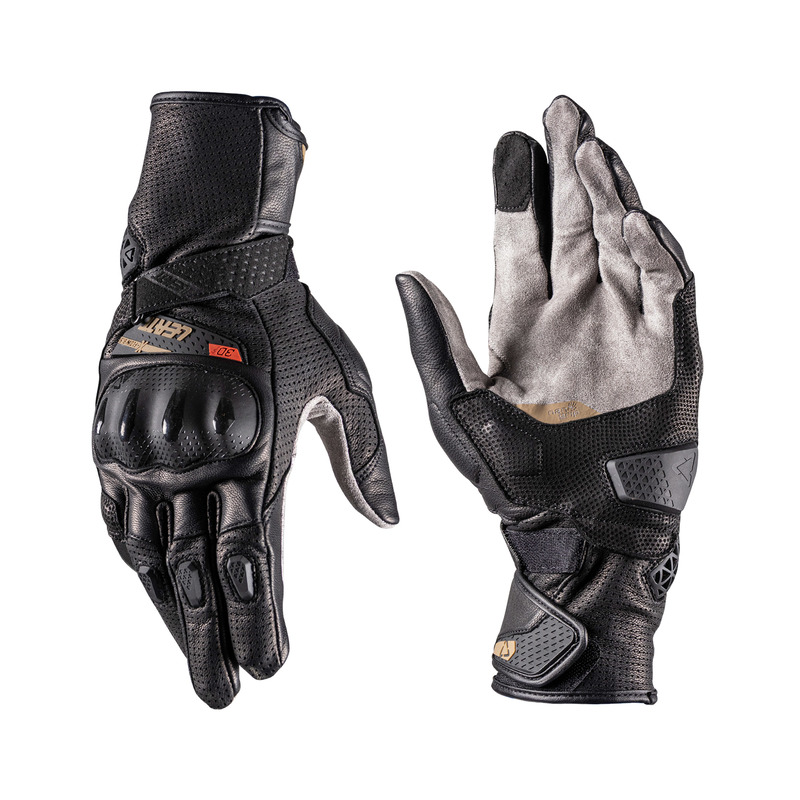 RĘKAWICE MOTOCYKLOWE LEATT ADV X-FLOW 8.5 STEALTH BLACK GREY