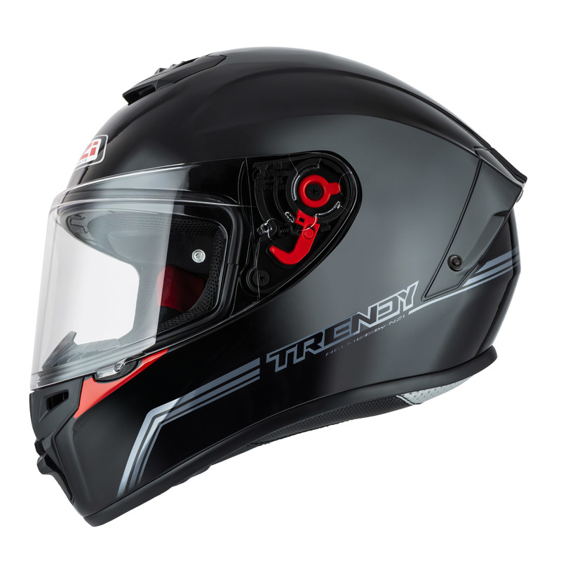 KASK MOTOCYKLOWY NZI TRENDY STREAM SOLID NOUVEAU BLACK M