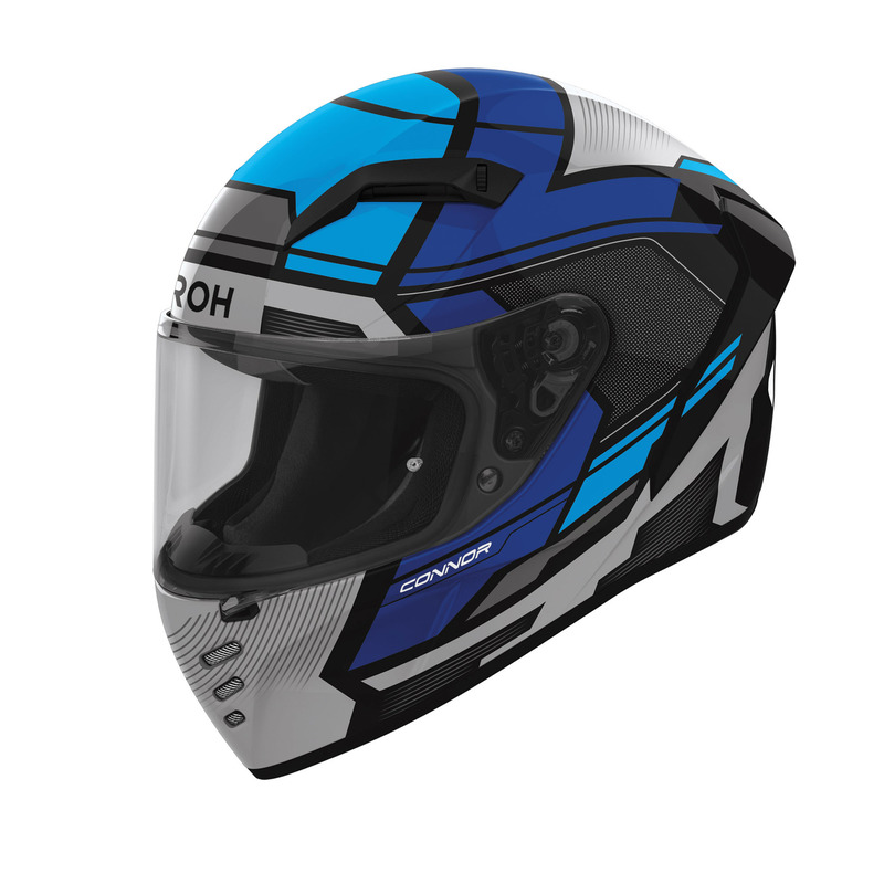 KASK MOTOCYKLOWY AIROH CONNOR EGO BLUE GLOSS M