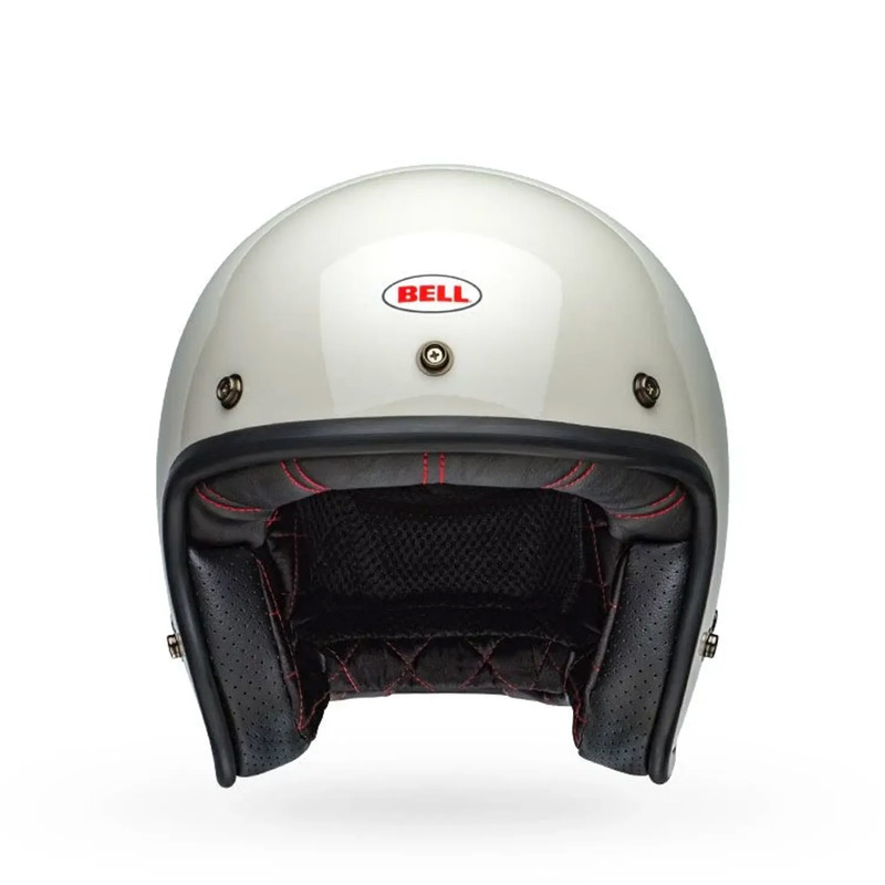 KASK MOTOCYKLOWY BELL CUSTOM 500 SOLID VINTAGE WHITE M