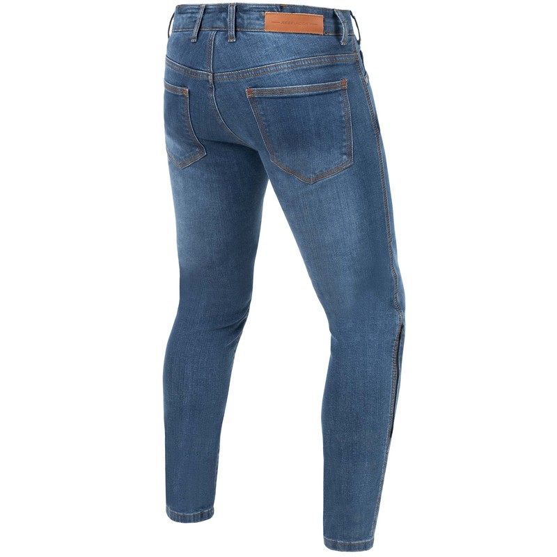 JEANSY MOTOCYKLOWE REBELHORN CLASSIC 3 SKINNY WASHED BLUE