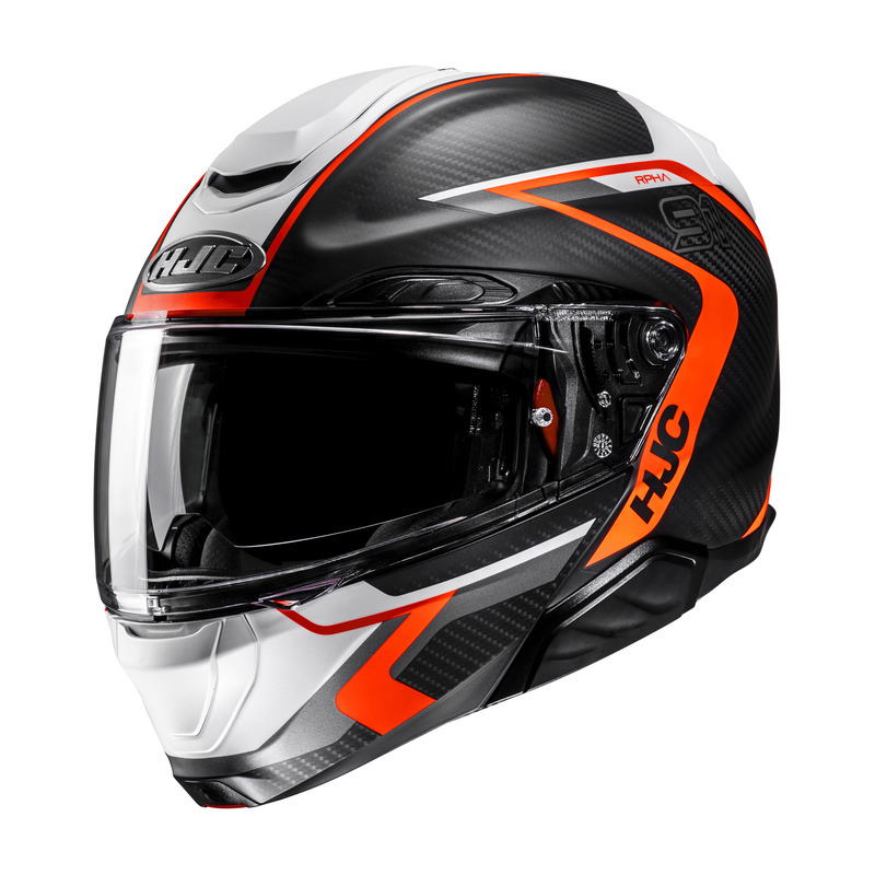 KASK MOTOCYKLOWY HJC RPHA91 CARBON LAGOS BLACK RED L