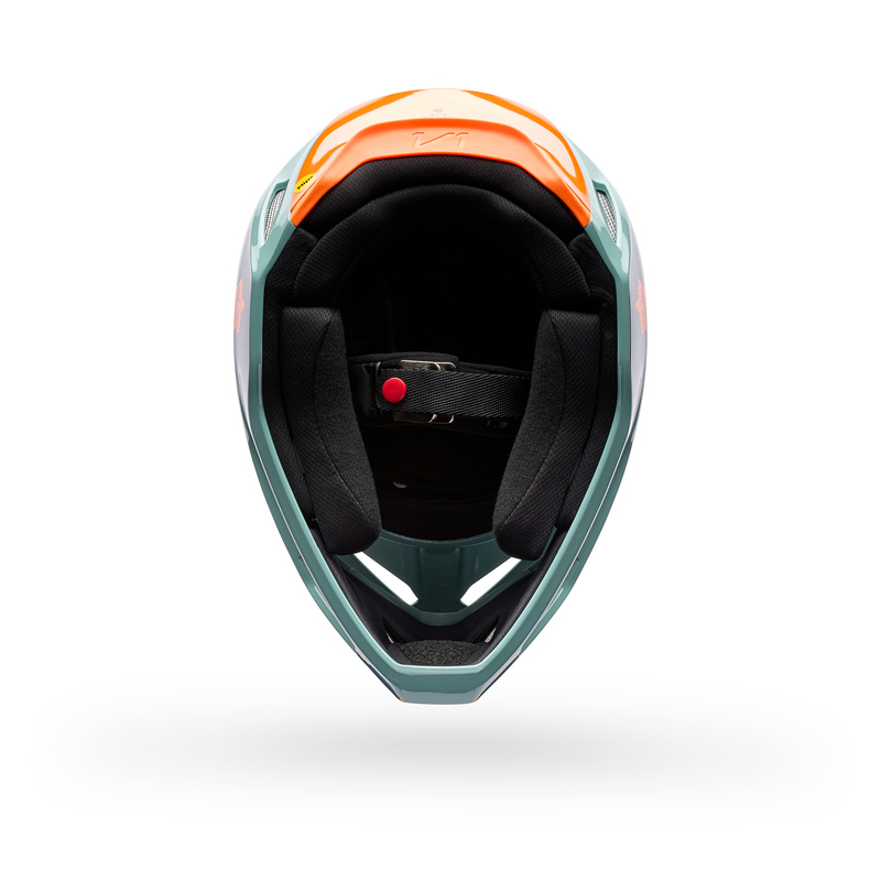 KASK MOTOCYKLOWY FOX V1 IMAGE PRINT ARCTIC BLUE